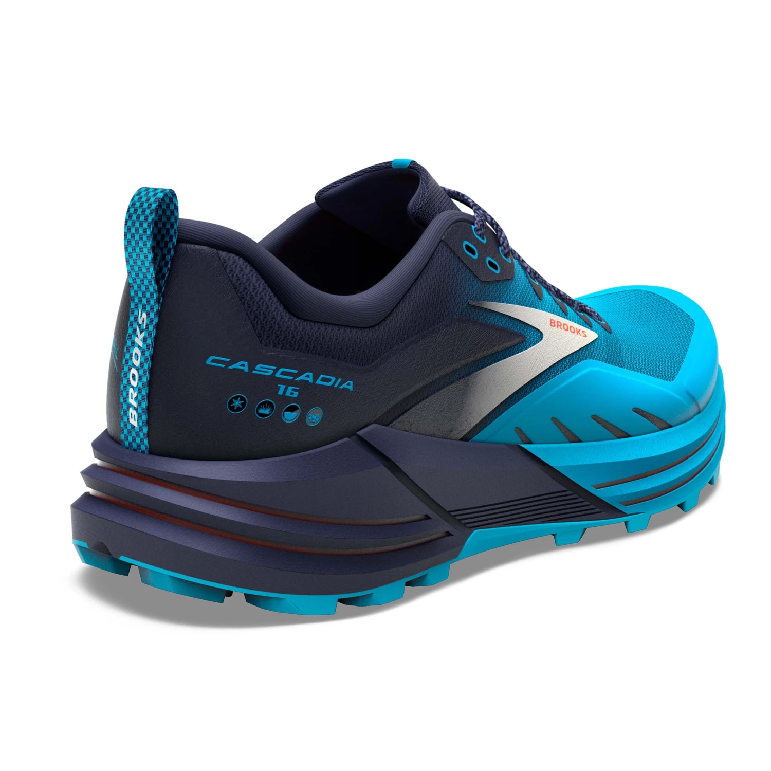 Brooks | Men's Cascadia 16 Running Shoes - Peacoat - Image 3