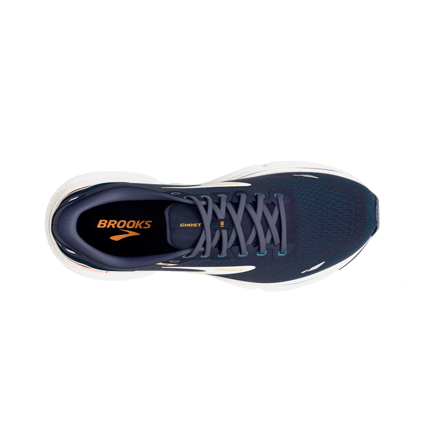 Brooks | Men's Ghost 15 2E Running Shoes - Peacoat - Image 5
