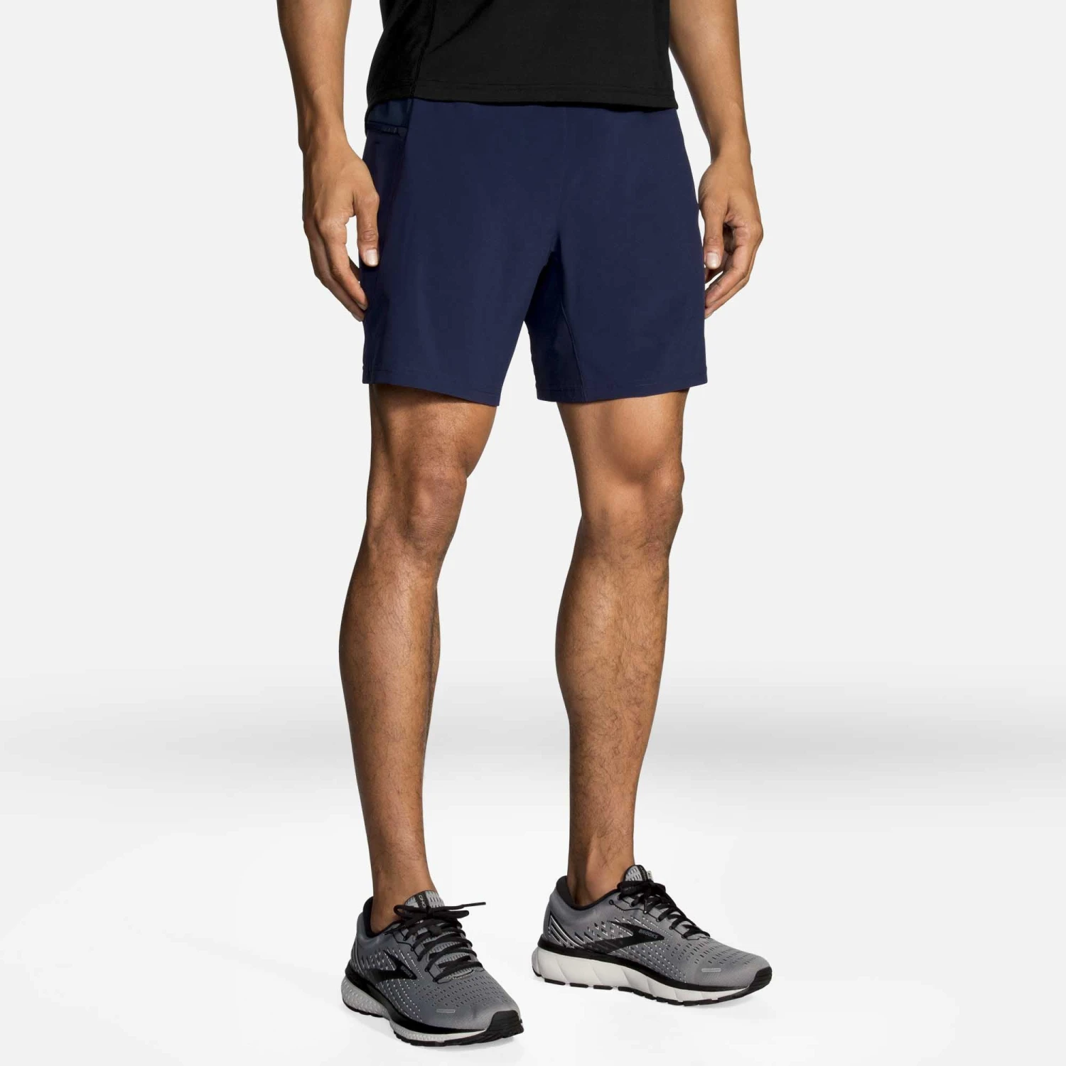 Brooks | Men's Sherpa 7" 2-in-1 Short - Navy - Image 3