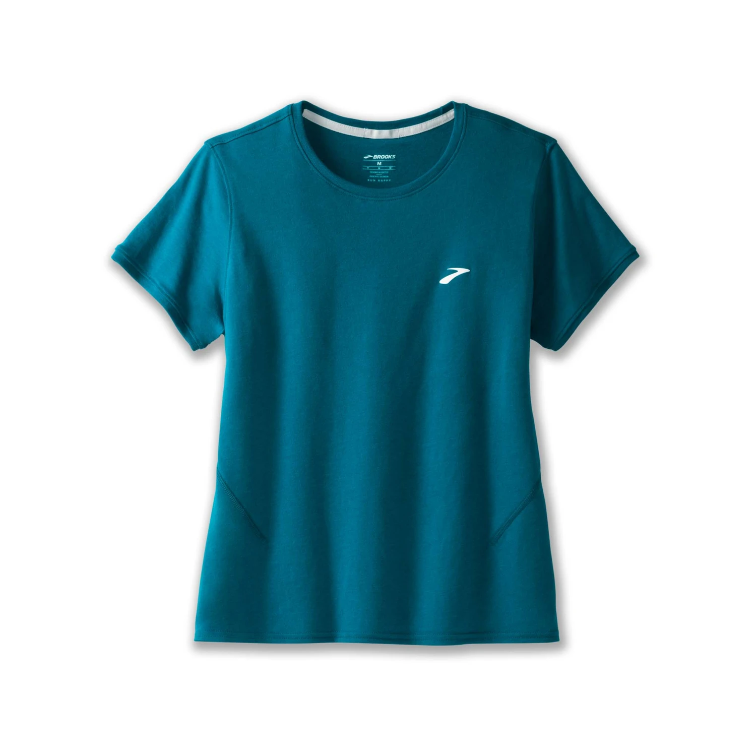 Brooks | Women's Distance Short Sleeve 2.0 - Heather Lagoon - Image 2