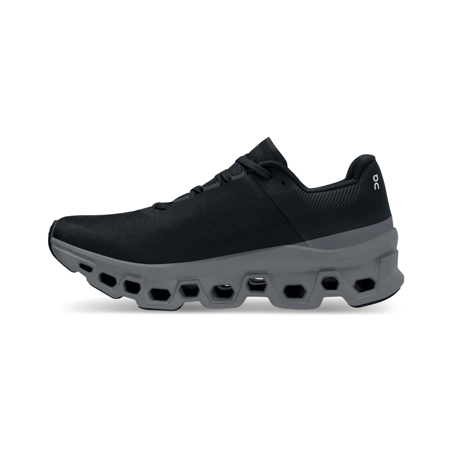 On | Women's Cloudmonster Running Shoes - Black - Image 3