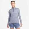 Nike | Women's Dri-FIT Element 1/2-Zip Running Top - Diffused Blue