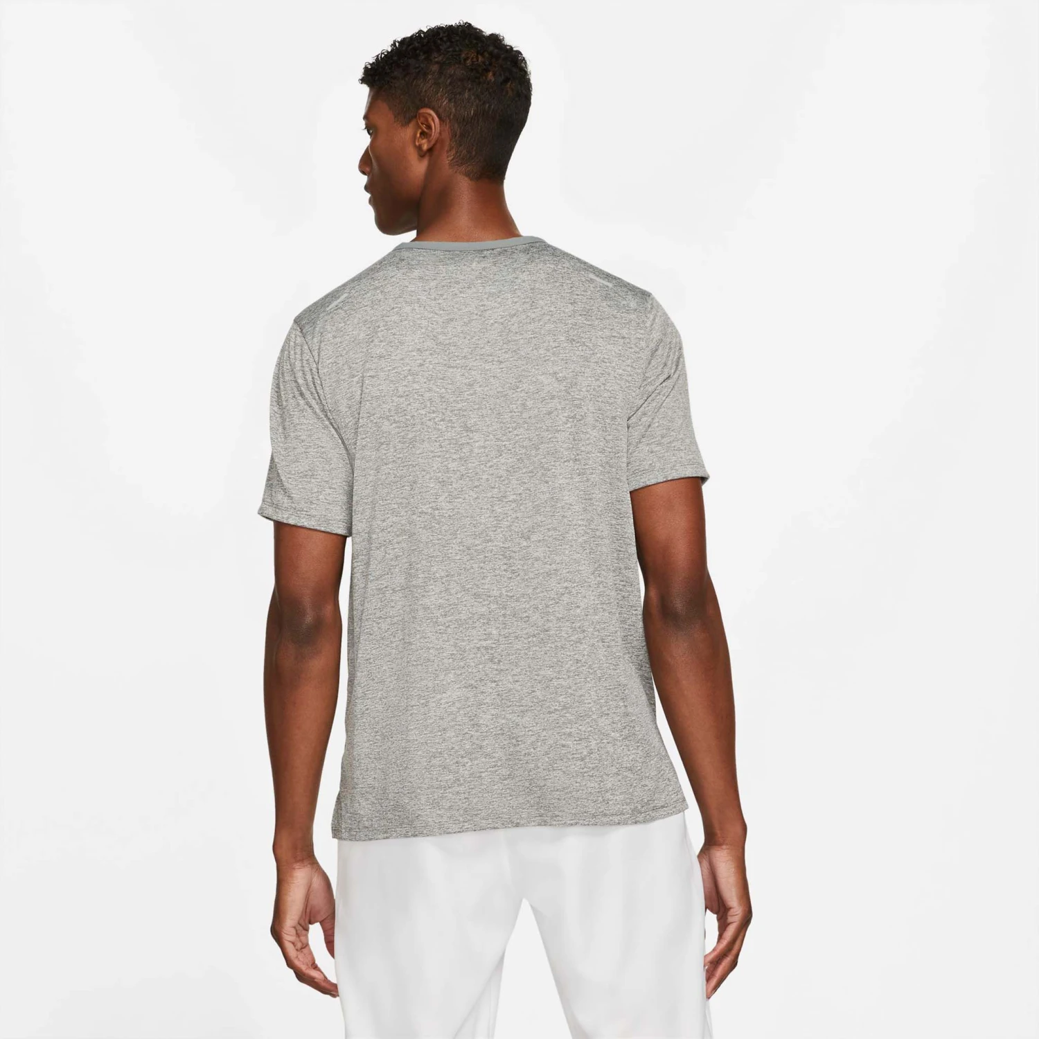 Nike | Men's Dri-FIT Rise 365 Short-Sleeve Running Top - Smoke Grey - Image 2