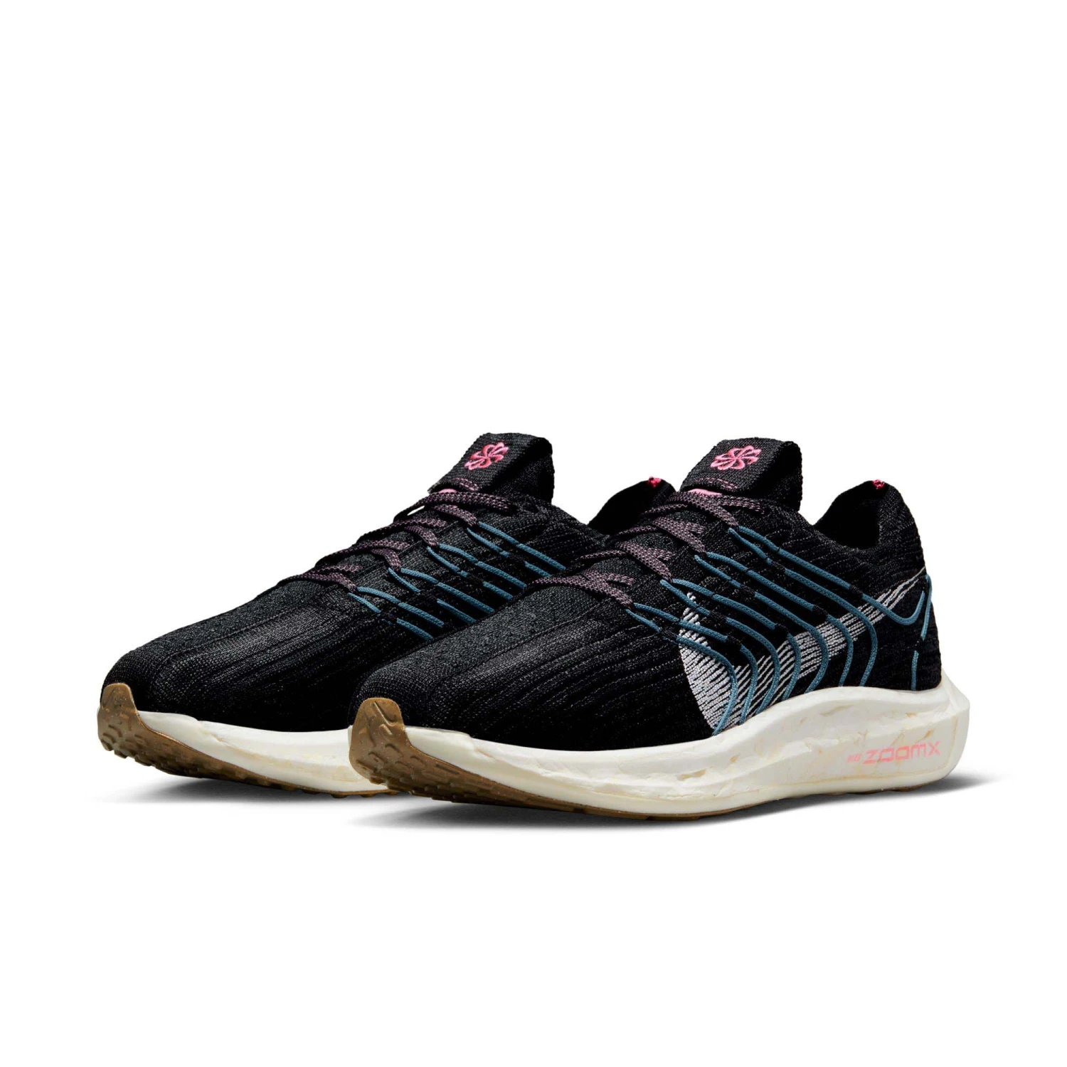 Nike | Women's Pegasus Turbo Flyknit Next Nature Running Shoes - Black - Image 2