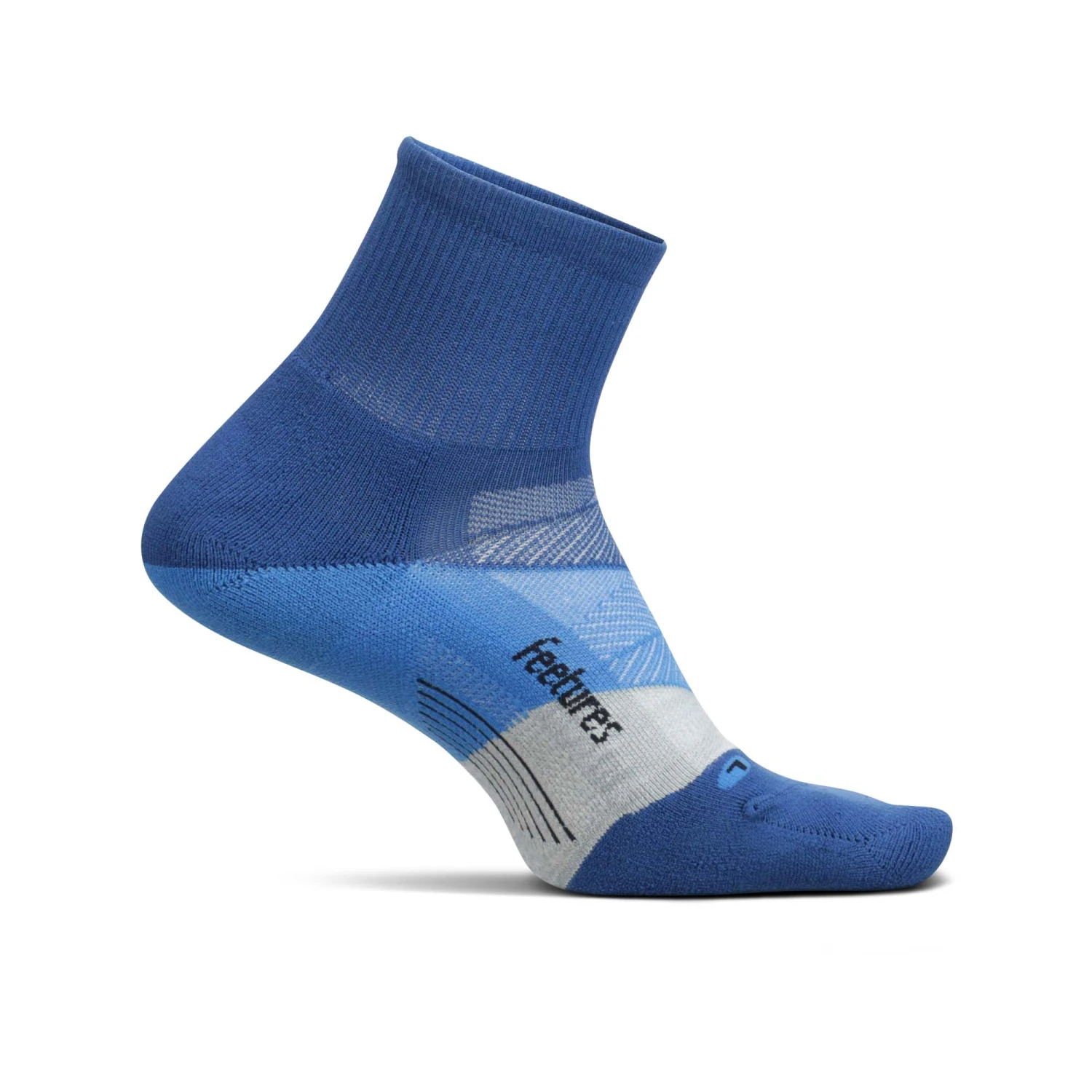 Feetures | Unisex Elite Light Cushion Quarter - Buckle Up Blue - Image 2
