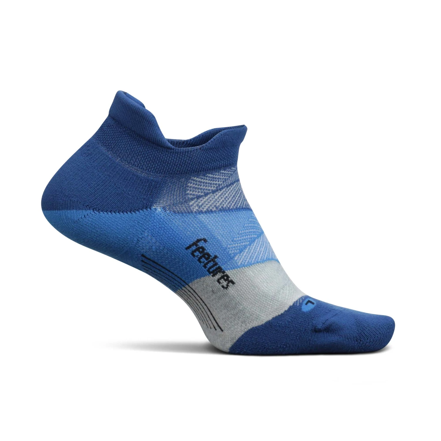 Feetures | Unisex Elite Ultra Light No Show Tab - Buckle Up Blue - Image 2