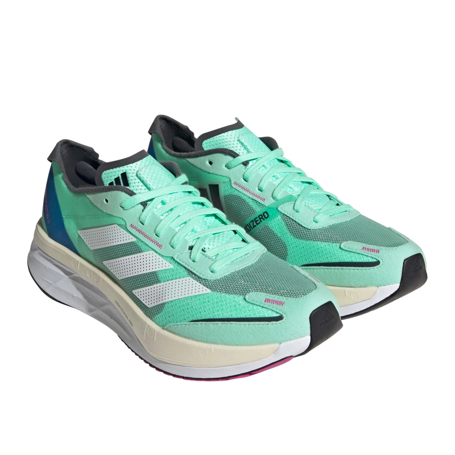 Adidas | Men's Adizero Boston 11 Running Shoes - Pulse Mint - Image 2