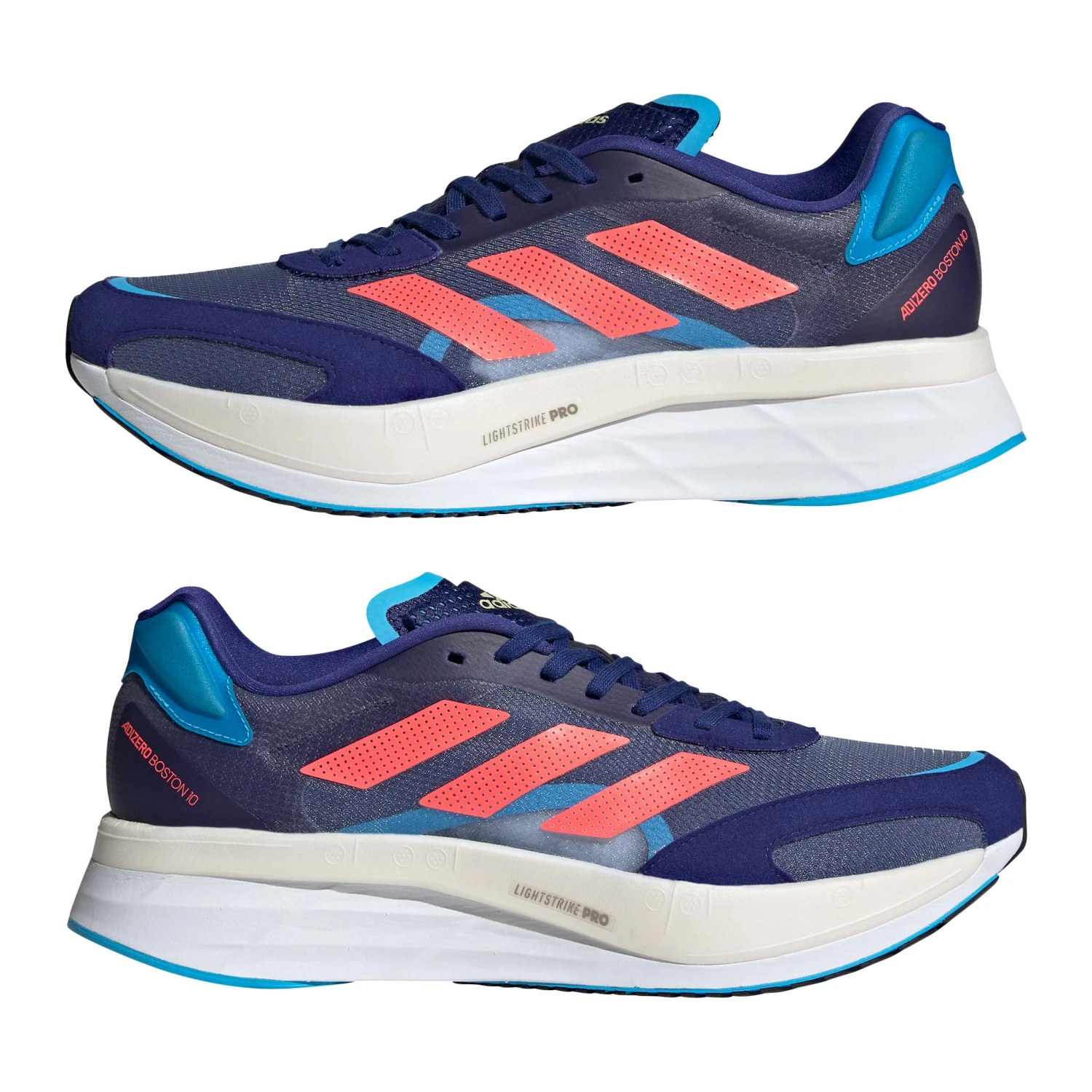 Adidas | Men's Adizero Boston 10 Running Shoes - Legacy Indigo - Image 7