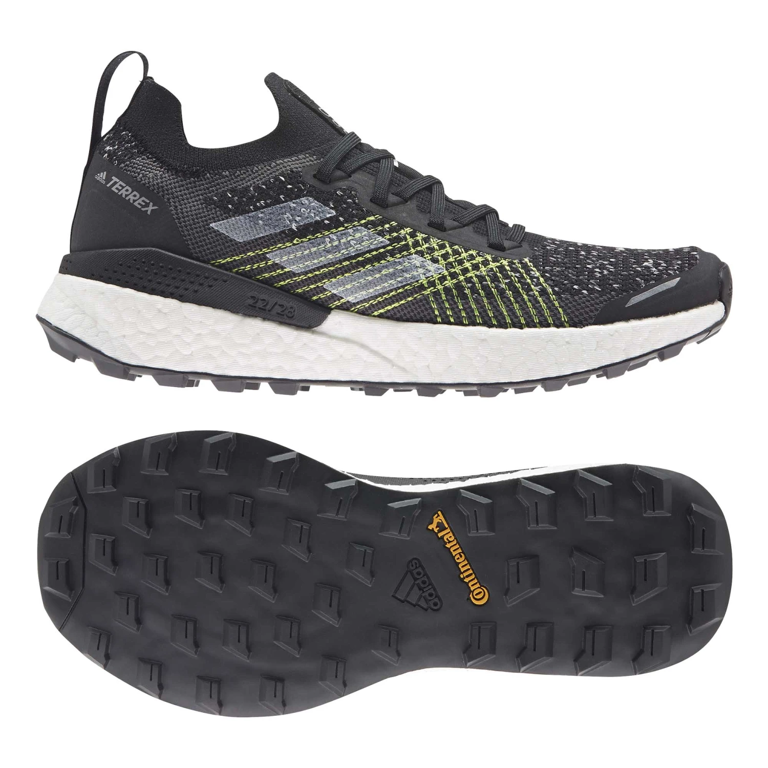 Adidas | Men's Terrex Two Ultra Primeblue Running Shoes - Core Black - Image 7