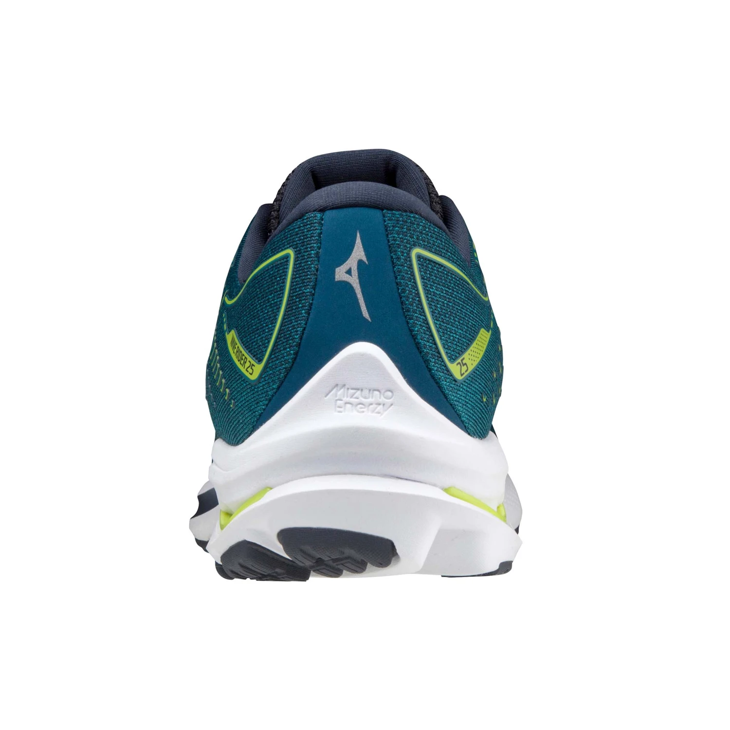 Mizuno | Men's Wave Rider 25 Running Shoes - Harbour Blue - Image 4