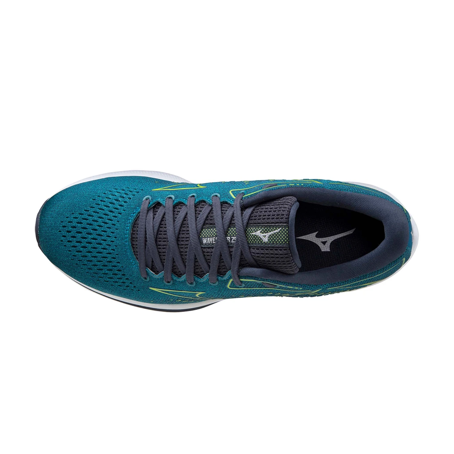 Mizuno | Men's Wave Rider 25 Running Shoes - Harbour Blue - Image 5