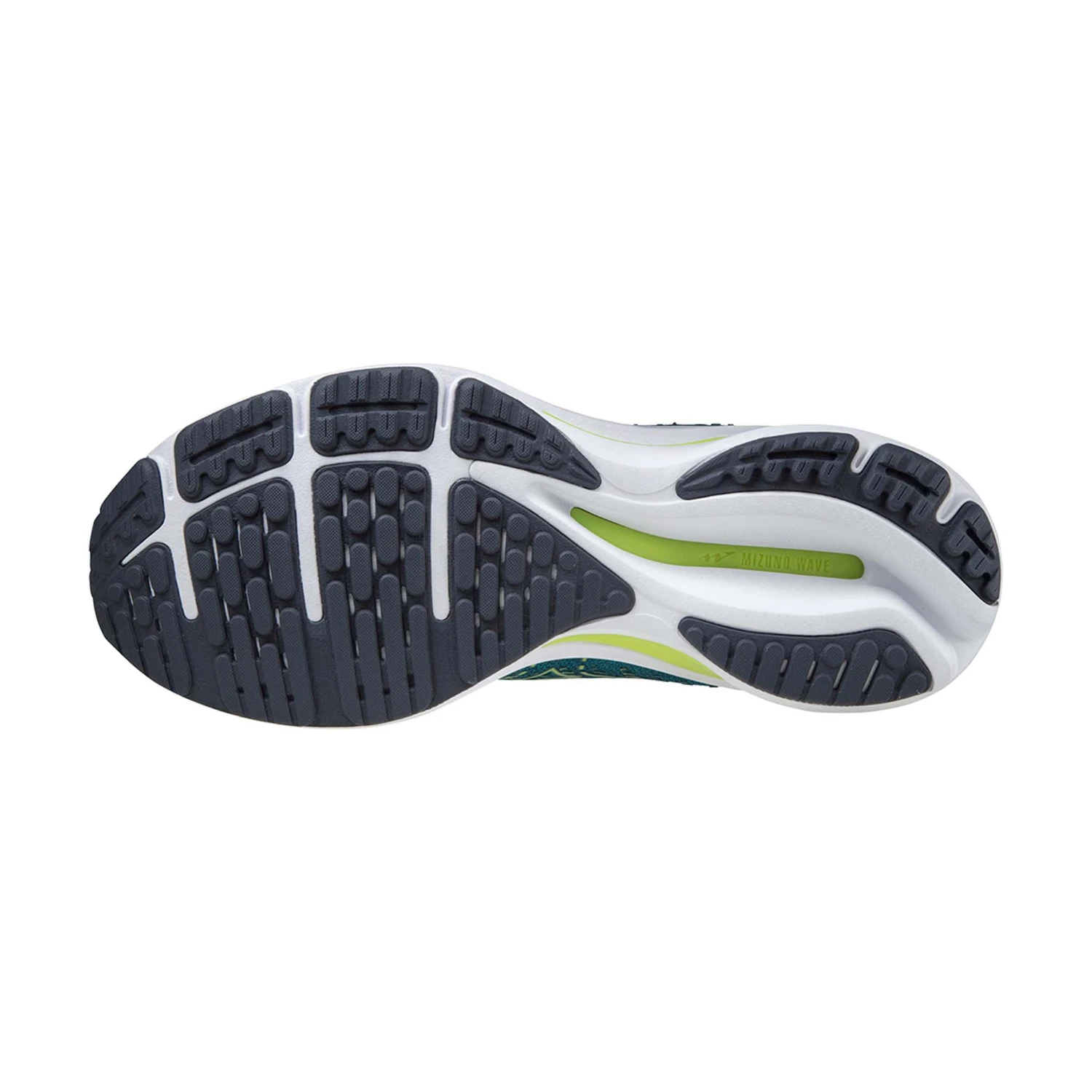 Mizuno | Men's Wave Rider 25 Running Shoes - Harbour Blue - Image 6