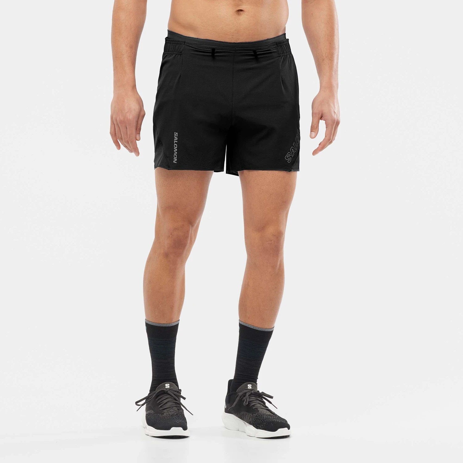 Salomon | Men's Sense Aero 5'' Shorts - Deep Black - Image 3