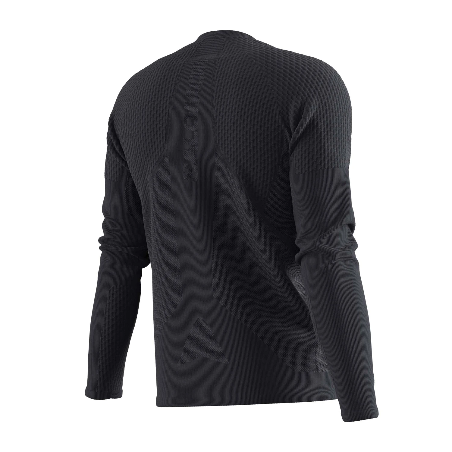 Salomon | Men's Sense Aero Long Sleeve Tee - Deep Black - Image 4