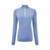 Ronhill | Women's Life Practice 1/2 Zip Tee - Lake Blue