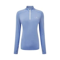 Ronhill | Women's Life Practice 1/2 Zip Tee - Lake Blue